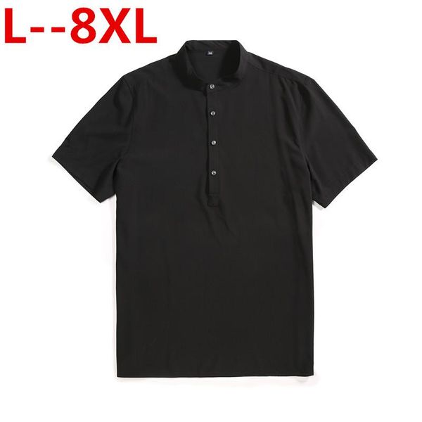 collar 5xl stand 8xl 6xl button down dress brand summer short sleeve henley shirt men slim fit chemise homme men's casual shirts, White;black
collar 5xl stand 8xl 6xl button down dress brand summer short sleeve henley shirt men slim fit chemise homme men's casual shirts, White;black