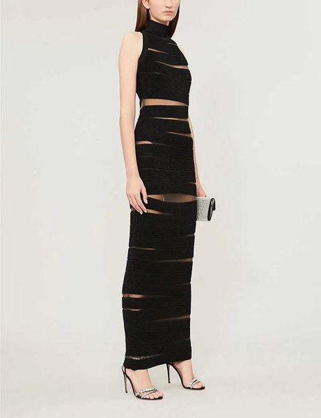 dress celebrity fashion black white sleeveless long rayon bandage cocktail party elegant dress, Black;gray
dress celebrity fashion black white sleeveless long rayon bandage cocktail party elegant dress, Black;gray