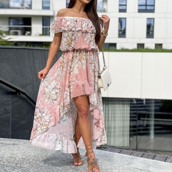 casual dresses boho off shoulder ruffle summer beach dress women slash neck floral print irregular spring loose, Black;gray
casual dresses boho off shoulder ruffle summer beach dress women slash neck floral print irregular spring loose, Black;gray