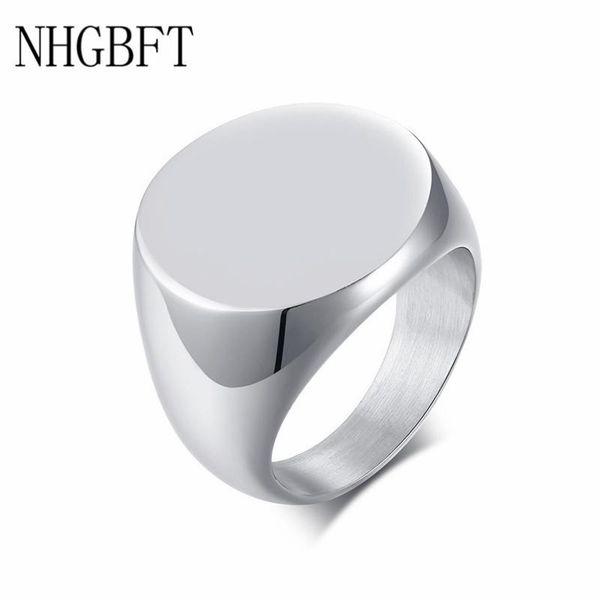 wedding rings nhgbft classic round signet for mens party jewelry silver color stainless steel ring drop, Slivery;golden
wedding rings nhgbft classic round signet for mens party jewelry silver color stainless steel ring drop, Slivery;golden
