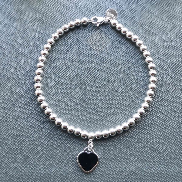 1: 1 sterling silver 925 classic fashion popular pink heart card 4mm round beads ladies bracelet jewelry holiday gift
1: 1 sterling silver 925 classic fashion popular pink heart card 4mm round beads ladies bracelet jewelry holiday gift