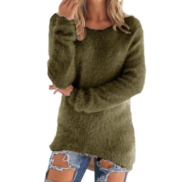 women's sweaters simple sweater jumper elegant knitted pullover long sleeve cold resistant thick fluffy, White;black
women's sweaters simple sweater jumper elegant knitted pullover long sleeve cold resistant thick fluffy, White;black
