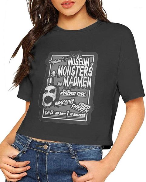 women classic shirts short sleeve shirt captain spaulding leak navel t-shirts women's t-shirt, White
women classic shirts short sleeve shirt captain spaulding leak navel t-shirts women's t-shirt, White