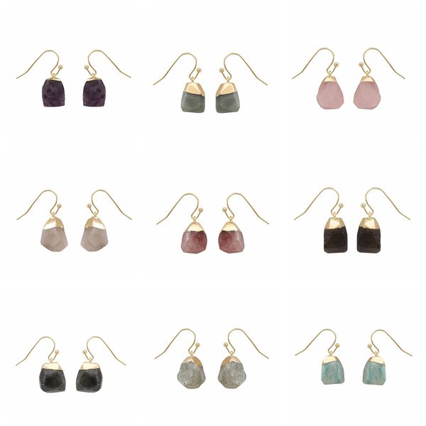 ins irregular cut original stones jewelry earring charm crystal gold plated natural amethyst faceted post stud earrings, Golden
ins irregular cut original stones jewelry earring charm crystal gold plated natural amethyst faceted post stud earrings, Golden