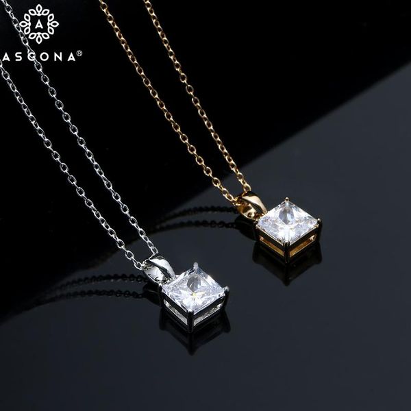 pendant necklaces ascona fashion square cubic zircon necklace copper cz drop for women girls fine party jewelry accessories gift, Silver
pendant necklaces ascona fashion square cubic zircon necklace copper cz drop for women girls fine party jewelry accessories gift, Silver