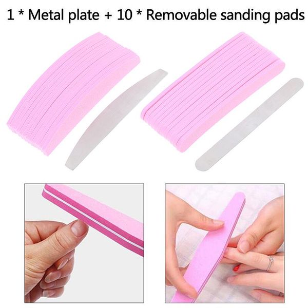 nail files 1 steel sheet + 10 patches removable sponge sandpaper file with handle replacment buffer
nail files 1 steel sheet + 10 patches removable sponge sandpaper file with handle replacment buffer