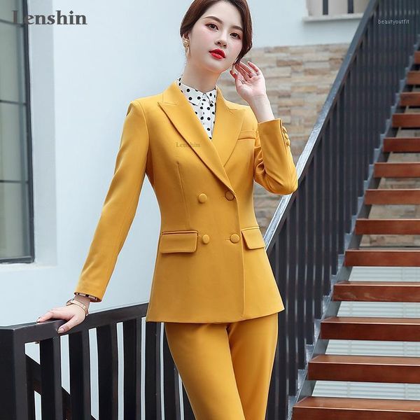 women's suits & blazers lenshin 2 piece set solid formal pant suit blazer office lady designs women soft jacket and ankle-lengt, White;black
women's suits & blazers lenshin 2 piece set solid formal pant suit blazer office lady designs women soft jacket and ankle-lengt, White;black