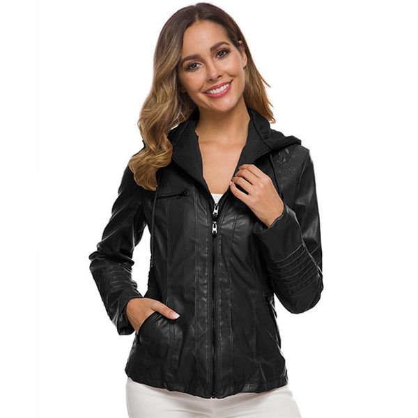 faux leather jacket women 2021 spring autumn europe america fashion short slim black plus size long sleeve hooded coats n825 women's &
faux leather jacket women 2021 spring autumn europe america fashion short slim black plus size long sleeve hooded coats n825 women's &