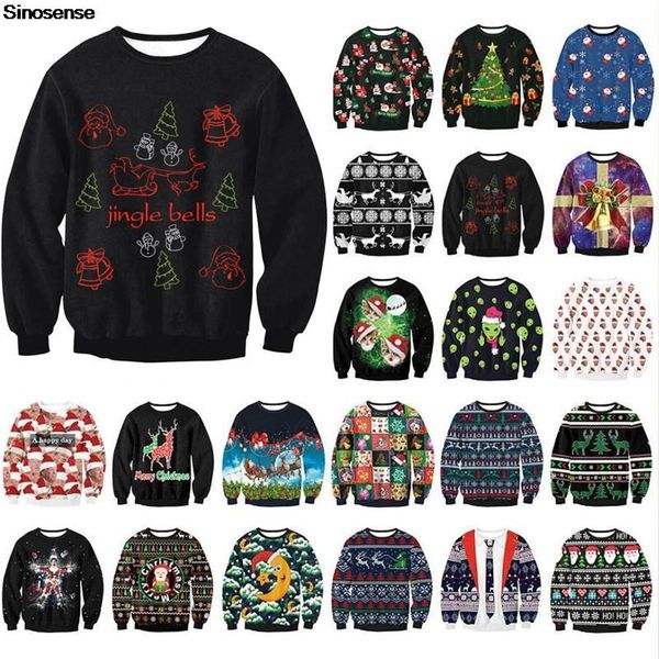 men women ugly christmas sweater novelty 3d jingle bells tree snow santa print xmas jumpers pullover crewneck sweatshirt, Black
men women ugly christmas sweater novelty 3d jingle bells tree snow santa print xmas jumpers pullover crewneck sweatshirt, Black