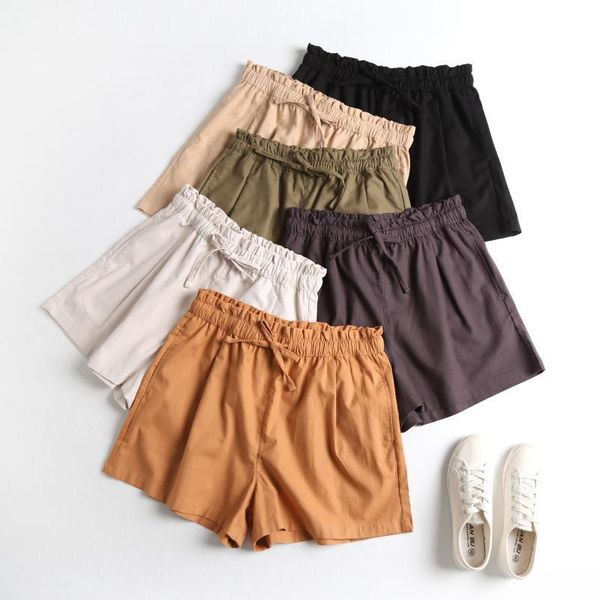 women's shorts doujili wide leg for women summer 2021 solid color casual short pants tight high waist, White;black
women's shorts doujili wide leg for women summer 2021 solid color casual short pants tight high waist, White;black