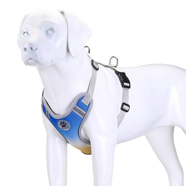 dog collars & leashes harness for large dogs breast strap gradient color double breathable mesh reflective chest back factory wholesale
dog collars & leashes harness for large dogs breast strap gradient color double breathable mesh reflective chest back factory wholesale