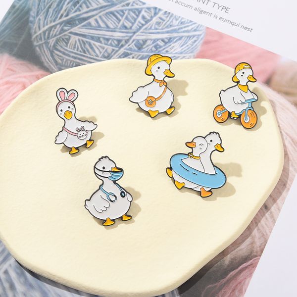 cute animal enamel pin duck goose brooch bicycle stethoscope doctor metal badge lapel clothes bag hat funny women kids friend jewelry gifts, Gray
cute animal enamel pin duck goose brooch bicycle stethoscope doctor metal badge lapel clothes bag hat funny women kids friend jewelry gifts, Gray