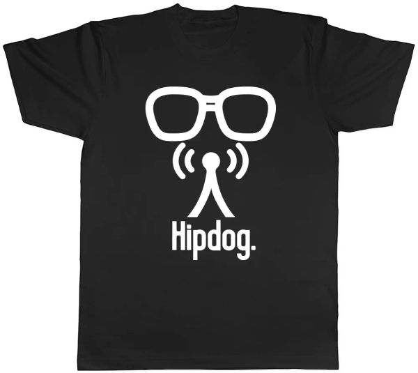 hipdog funky mens womens ladies tee t-shirt, White;black
hipdog funky mens womens ladies tee t-shirt, White;black