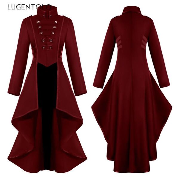 women's trench coats wintage women halloween stand-up collar slim long sleeve solid coat female dance large size zipper jackets, Tan;black
women's trench coats wintage women halloween stand-up collar slim long sleeve solid coat female dance large size zipper jackets, Tan;black