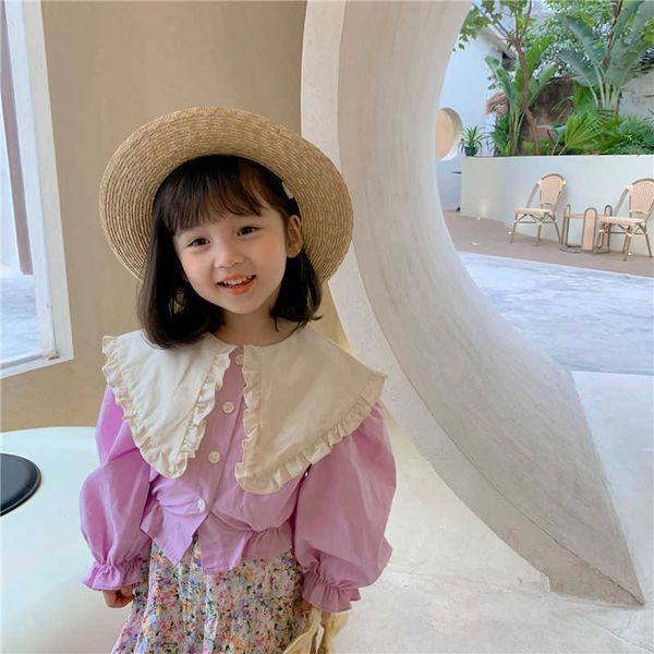 spring fashion kids baby puff sleeve short shirts for girls sweet children big turn-down collar shirt clothing 210615, White;black
spring fashion kids baby puff sleeve short shirts for girls sweet children big turn-down collar shirt clothing 210615, White;black