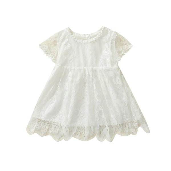 girl's dresses summer baby floral embroidery dress girls irregular hem short sleeve o-neck lace 0 months-4 years casual wear soft, Red;yellow 
girl's dresses summer baby floral embroidery dress girls irregular hem short sleeve o-neck lace 0 months-4 years casual wear soft, Red;yellow