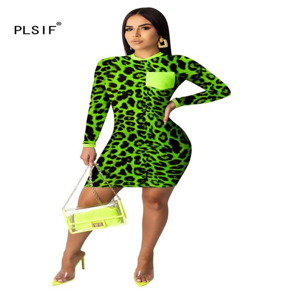 casual dresses fashion o neck leopard print mini dress long sleeve slim summer autumn ladies club wear, Black;gray
casual dresses fashion o neck leopard print mini dress long sleeve slim summer autumn ladies club wear, Black;gray
