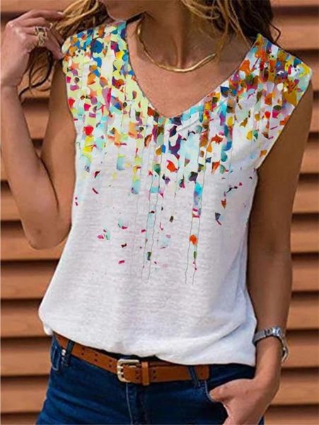 summer vintage floral printed loose t shirts women v-neck pullover ladies 5xl casual sleeveless vest blusa women's t-shirt, White
summer vintage floral printed loose t shirts women v-neck pullover ladies 5xl casual sleeveless vest blusa women's t-shirt, White