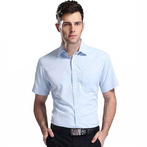men's casual shirts mens fashion brand pure color striped shirt male cotton loose short sleeve dress vestidos men camisa masculina, White;black
men's casual shirts mens fashion brand pure color striped shirt male cotton loose short sleeve dress vestidos men camisa masculina, White;black