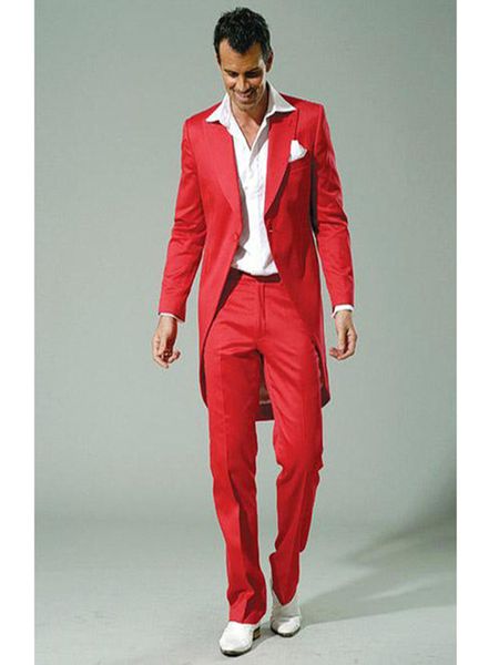 men's suits & blazers elegant red suit man with long jacket men for weddings handsome show tuxedo (jacket + pants), White;black
men's suits & blazers elegant red suit man with long jacket men for weddings handsome show tuxedo (jacket + pants), White;black