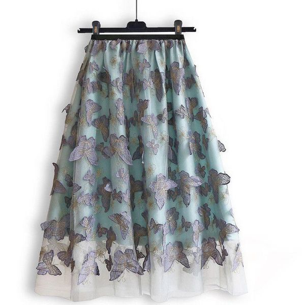 skirts runway fashion women skirt 2021 chic trend 3d appliques butterfly embroidery mesh blue waist elastic, Black
skirts runway fashion women skirt 2021 chic trend 3d appliques butterfly embroidery mesh blue waist elastic, Black
