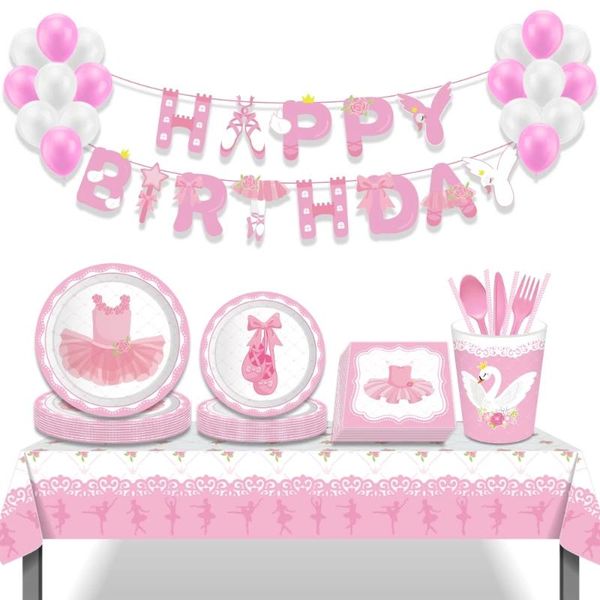 disposable dinnerware girls pink ballet theme happy birthday party tableware sets dinner dessert plates for kids baby shower favors
disposable dinnerware girls pink ballet theme happy birthday party tableware sets dinner dessert plates for kids baby shower favors