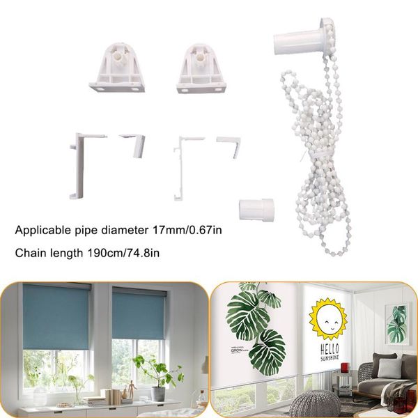 home roller blind part bracket with 33.46" long bead chain for 17mm tube curtain rolling holder clip curtainaccessories other decor
home roller blind part bracket with 33.46" long bead chain for 17mm tube curtain rolling holder clip curtainaccessories other decor