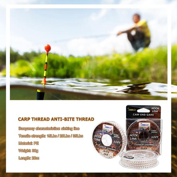 mainline sinking braided wire 15 lbs 20lbs 35lbs carp compression resistance 20m lead core fishing line outdoor hooks
mainline sinking braided wire 15 lbs 20lbs 35lbs carp compression resistance 20m lead core fishing line outdoor hooks