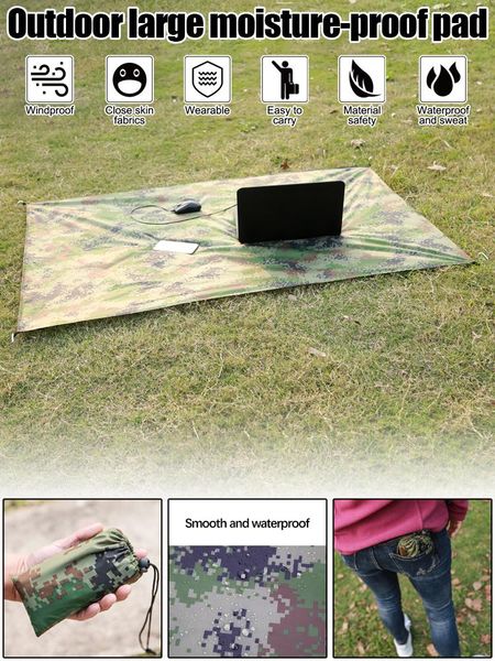 outdoor pads camping mat portable reusable multi-function sand beach blanket picnic rain shelter folding waterproof moisture
outdoor pads camping mat portable reusable multi-function sand beach blanket picnic rain shelter folding waterproof moisture