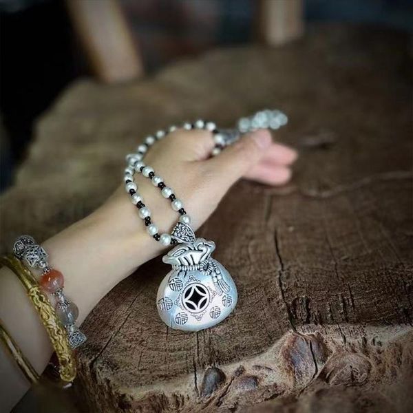 pendant necklaces johnature tibetan silver lucky bag fish tassel 2021 vintage national trend original handmade necklace women metal hangings
pendant necklaces johnature tibetan silver lucky bag fish tassel 2021 vintage national trend original handmade necklace women metal hangings