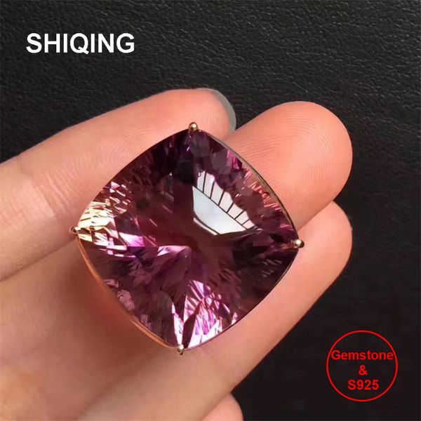 shiqing nature ametrine genuine gemstone big sterling silver engagement square ring for women cj191210, Slivery;golden
shiqing nature ametrine genuine gemstone big sterling silver engagement square ring for women cj191210, Slivery;golden