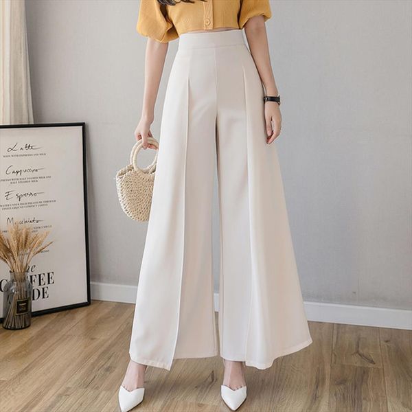 thin chiffon wide legged clothing womens capri fashion flat white black leisure high waist baggy trousers, Black;white
thin chiffon wide legged clothing womens capri fashion flat white black leisure high waist baggy trousers, Black;white