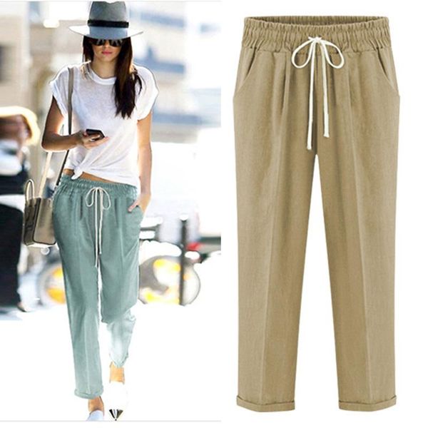 women's pants & capris solid drawstring 5xl harem casual loose hip hop pant streetwear with pockets 2021 autumn female trousers, Black;white 
women's pants & capris solid drawstring 5xl harem casual loose hip hop pant streetwear with pockets 2021 autumn female trousers, Black;white