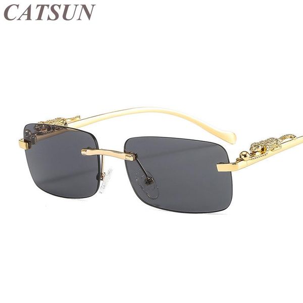sunglasses 2021 fashion personality cheetah frameless square women's color retro leopard head metal glasses uv400, White;black
sunglasses 2021 fashion personality cheetah frameless square women's color retro leopard head metal glasses uv400, White;black