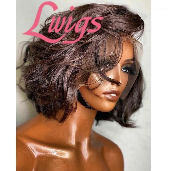 natural wavy short bob wig brazilian lace front human hair wigs pre plucked 4x4 closure high density 1501, Black;brown
natural wavy short bob wig brazilian lace front human hair wigs pre plucked 4x4 closure high density 1501, Black;brown