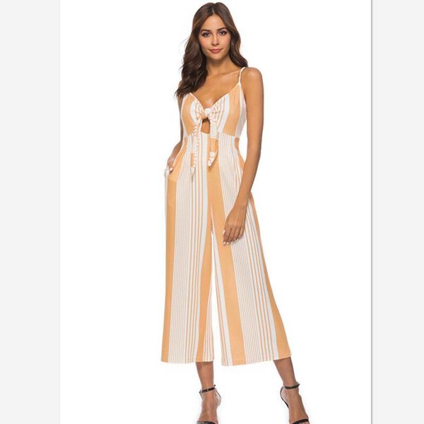 women's jumpsuits & rompers 2021 summer gulls boot cut striped leakage shoulder, Black;white
women's jumpsuits & rompers 2021 summer gulls boot cut striped leakage shoulder, Black;white