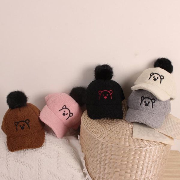 caps & hats cartoon embroidery kids baseball cap cute pompom lamb wool baby girl boy sun hat winter warm for children, Yellow
caps & hats cartoon embroidery kids baseball cap cute pompom lamb wool baby girl boy sun hat winter warm for children, Yellow