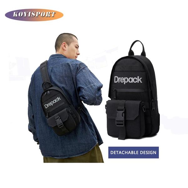 outdoor bags double bag design messenger handbag cross body packet street chest pack for men
outdoor bags double bag design messenger handbag cross body packet street chest pack for men