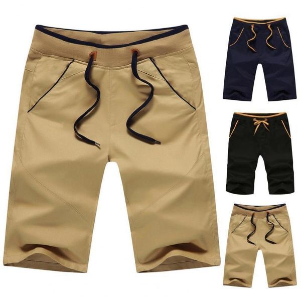 men's shorts solid color sports knee length men drawstring multi pockets training capris beach pantss factory wholesale, White;black
men's shorts solid color sports knee length men drawstring multi pockets training capris beach pantss factory wholesale, White;black