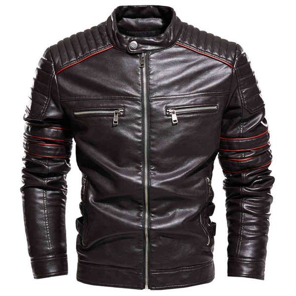 coffee leather motorcycle fashion streetwear biker slim fit autumn winter coat men fur lined, Black
coffee leather motorcycle fashion streetwear biker slim fit autumn winter coat men fur lined, Black