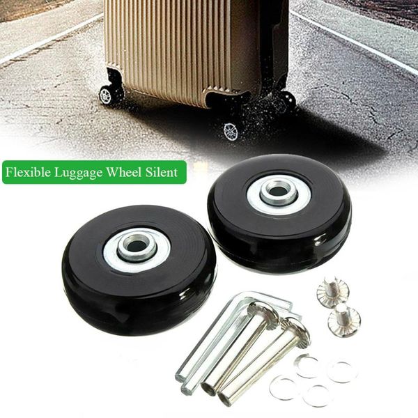 bag parts & accessories 4pcs practical luggage wheel mute travel solid screw silent durable universal with repair tool replacement roller, Black
bag parts & accessories 4pcs practical luggage wheel mute travel solid screw silent durable universal with repair tool replacement roller, Black