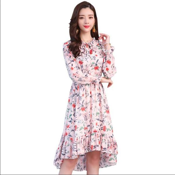 casual dresses 2021 floral print chiffon dress women spring autumn irregular long sleeve fashion v-neck slim party vestidos, Black;gray
casual dresses 2021 floral print chiffon dress women spring autumn irregular long sleeve fashion v-neck slim party vestidos, Black;gray