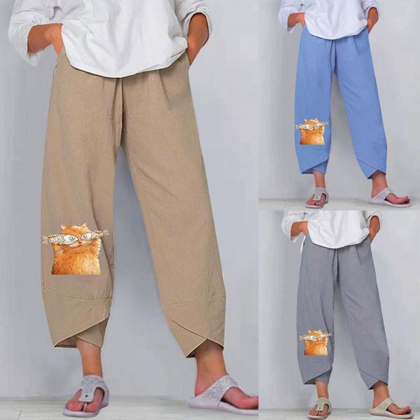 women's pants & capris women casual harem animal print cotton linen wide leg trousers summer elastic waist plus size loose comfortable, Black;white
women's pants & capris women casual harem animal print cotton linen wide leg trousers summer elastic waist plus size loose comfortable, Black;white
