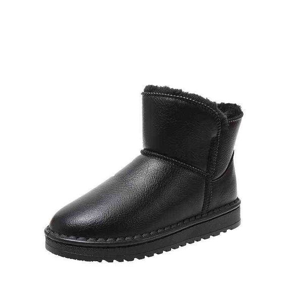 winter short tube snow boots women's shoes plush thickened cotton casual versatile leather waterproof and warm bread, Black;white
winter short tube snow boots women's shoes plush thickened cotton casual versatile leather waterproof and warm bread, Black;white