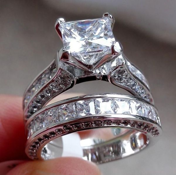 wedding rings 2 pcs/set crystal geometric ring prong setting finger for women party bridal jewelry gift drop, Slivery;golden
wedding rings 2 pcs/set crystal geometric ring prong setting finger for women party bridal jewelry gift drop, Slivery;golden