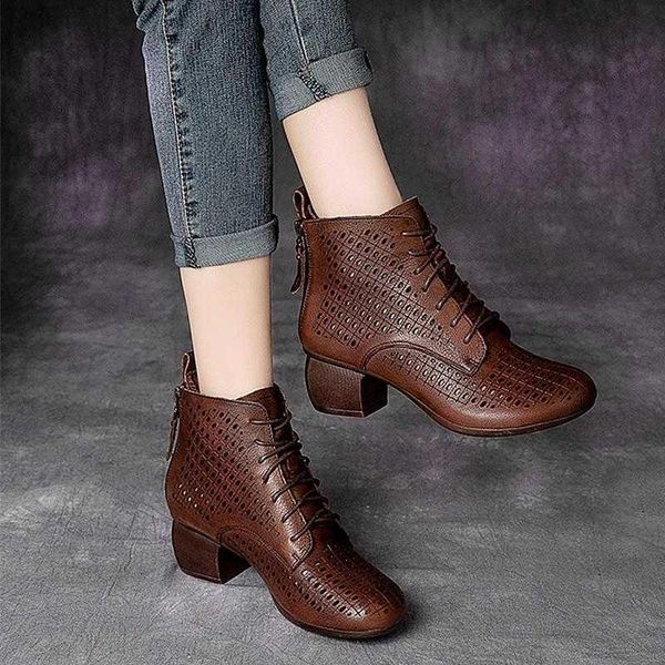 sandals 2021 spring and summer cool boots women's single soft leather middle heel sole hollow, Black
sandals 2021 spring and summer cool boots women's single soft leather middle heel sole hollow, Black
