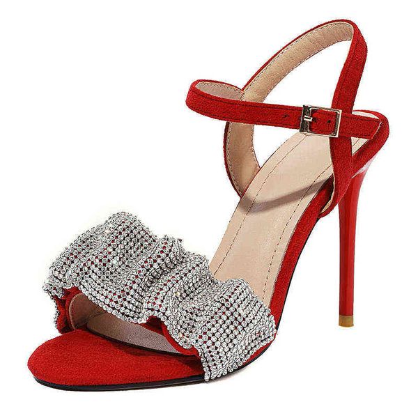 sandels summer crystal women 10cm super high heels sandals elegant open toe ladies wedding party shoes size 34 43 220303, Black
sandels summer crystal women 10cm super high heels sandals elegant open toe ladies wedding party shoes size 34 43 220303, Black