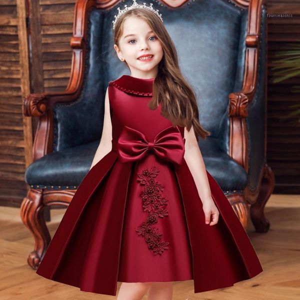 girl's dresses summer elegant bow girls dress party wedding birthday beading satin gown tutu princess prom children kids clothes 4 8y1, Red;yellow
girl's dresses summer elegant bow girls dress party wedding birthday beading satin gown tutu princess prom children kids clothes 4 8y1, Red;yellow