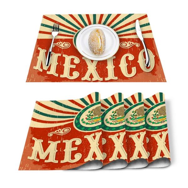 table runner 4/6 pcs placemat mexico vintage decor printed mat for tables heat-insulation cotton linen kitchen dining pads
table runner 4/6 pcs placemat mexico vintage decor printed mat for tables heat-insulation cotton linen kitchen dining pads