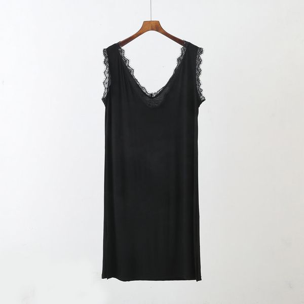 2021 summer new loose modal women nightgown sleeveless nightdress casual sleepwear soft breathable home dressby air, Black;red
2021 summer new loose modal women nightgown sleeveless nightdress casual sleepwear soft breathable home dressby air, Black;red